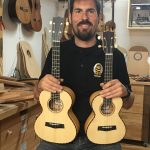 Bau von 2 Ukulelen aus Fichte und Eibe.